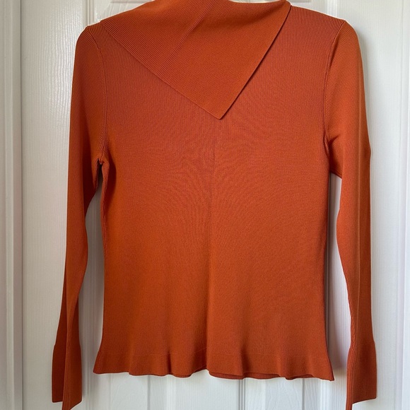 Cyrus Burnt Orange Long Sleeve Knit Top - Picture 7 of 7